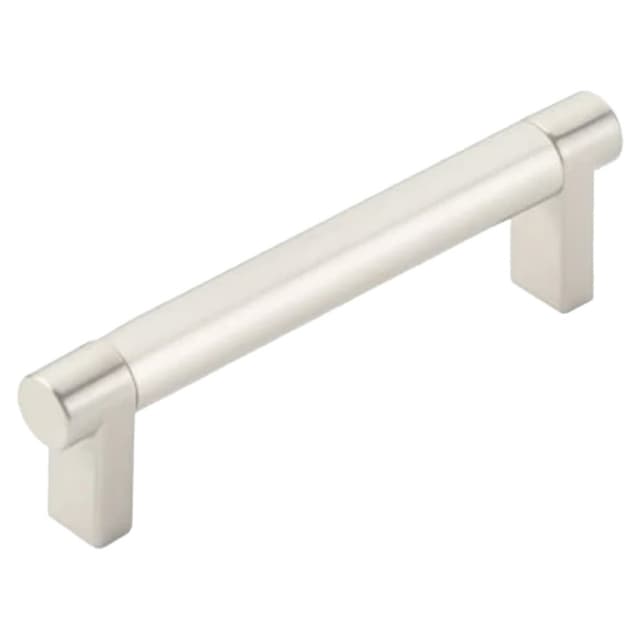 4" Select Rectangular Stem Smooth Cabinet Pull, Satin Copper/Satin Nickel