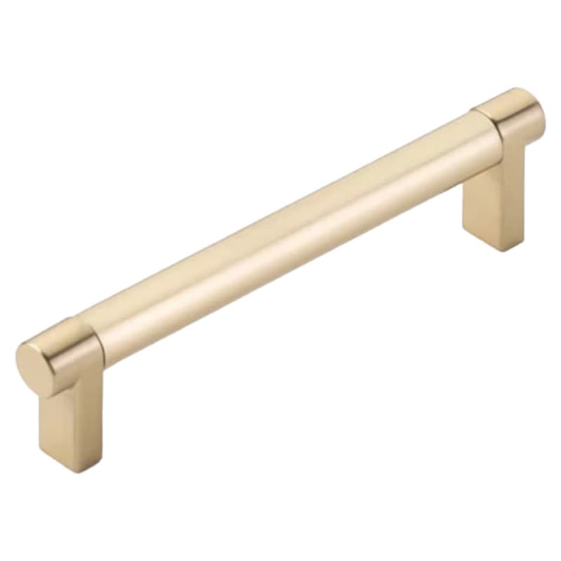 5" Select Rectangular Stem Smooth Cabinet Pull, Oil Rubbed Bronze/Satin Brass