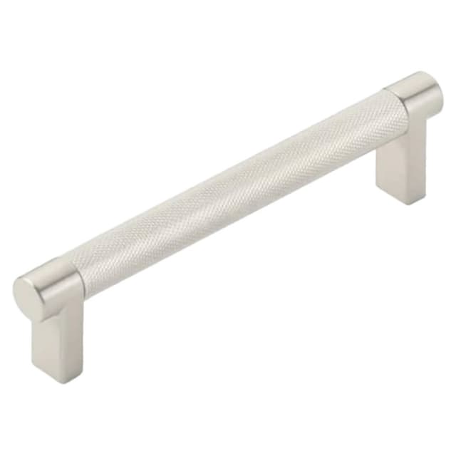 5" Select Rectangular Stem Knurled Cabinet Pull, Satin Nickel/Satin Copper