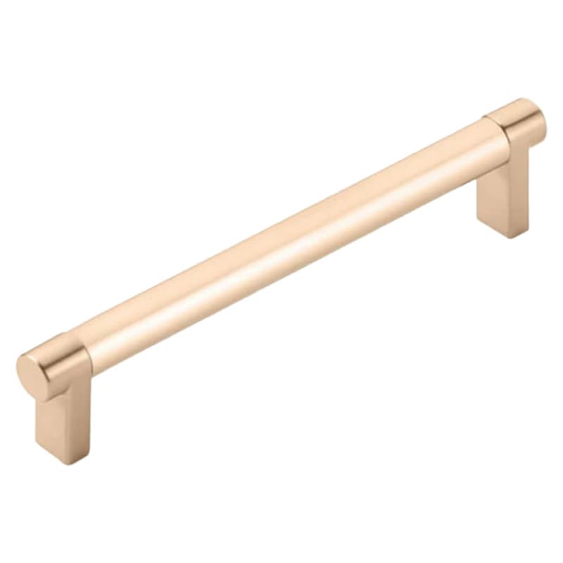 6" Select Rectangular Stem Smooth Cabinet Pull, Oil Rubbed Bronze/Satin Copper
