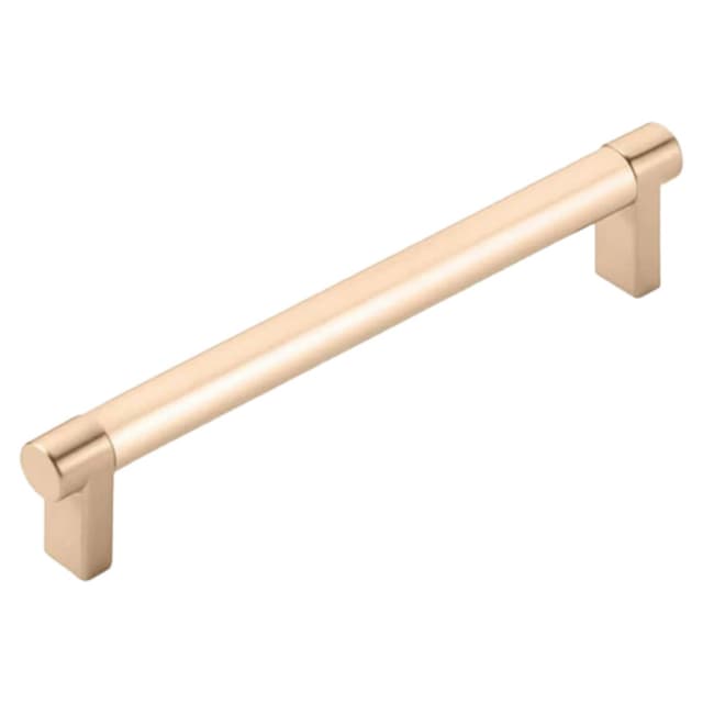 6" Select Rectangular Stem Smooth Cabinet Pull, Satin Copper/Satin Copper