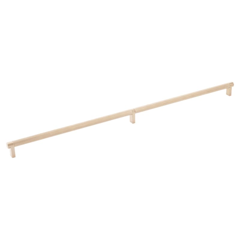 8" Select Rectangular Stem Knurled Cabinet Pull, Satin Copper/Satin Copper