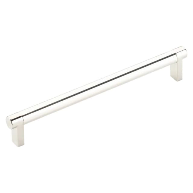 8" Select Rectangular Stem Smooth Cabinet Pull, Oil Rubbed Bronze/Polished Nickel