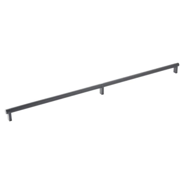 8" Select Rectangular Stem Knurled Cabinet Pull, Oil Rubbed Bronze/Satin Copper