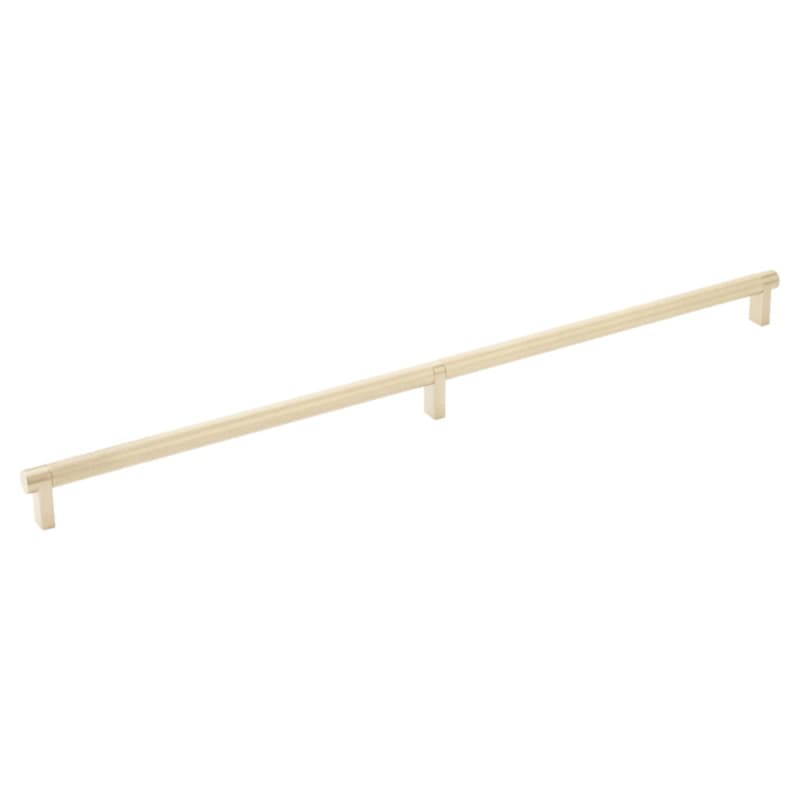 8" Select Rectangular Stem Knurled Cabinet Pull, Satin Brass/Satin Copper