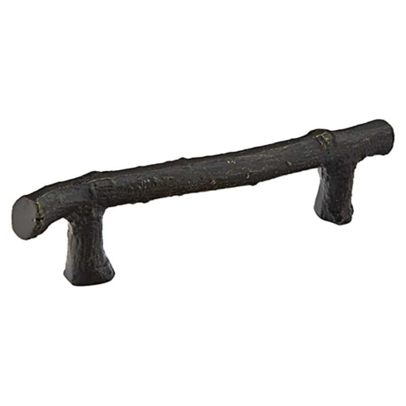 3" Twig Cabinet Pull, Flat Black Bronze