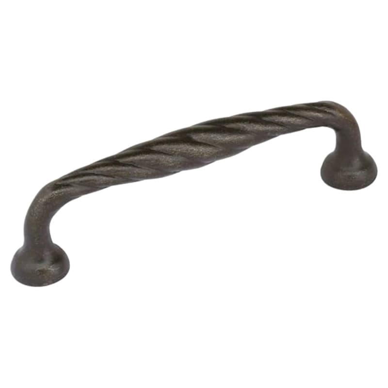 10" Tuscany Twist Cabinet Pull, Flat Black Bronze