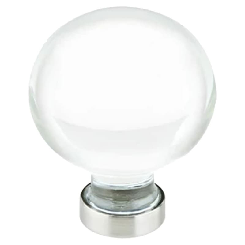 1" Bristol Glass Cabinet Knob, French Antique
