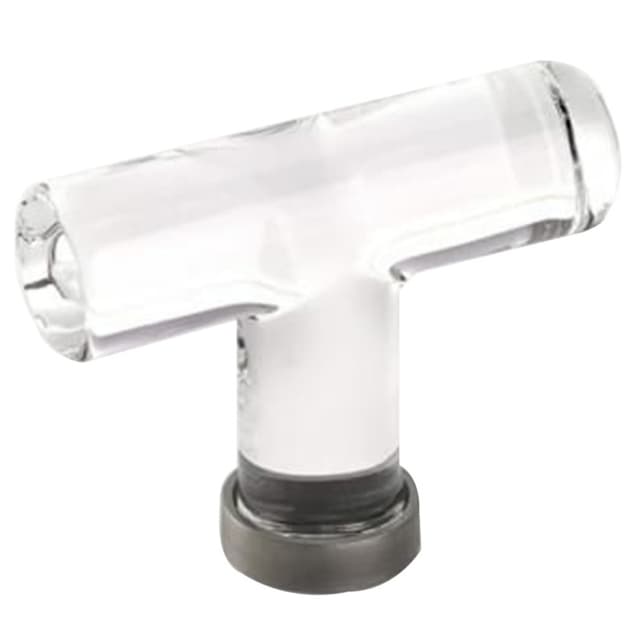 2-1/8" Modern Glass Cabinet T-Knob, Pewter