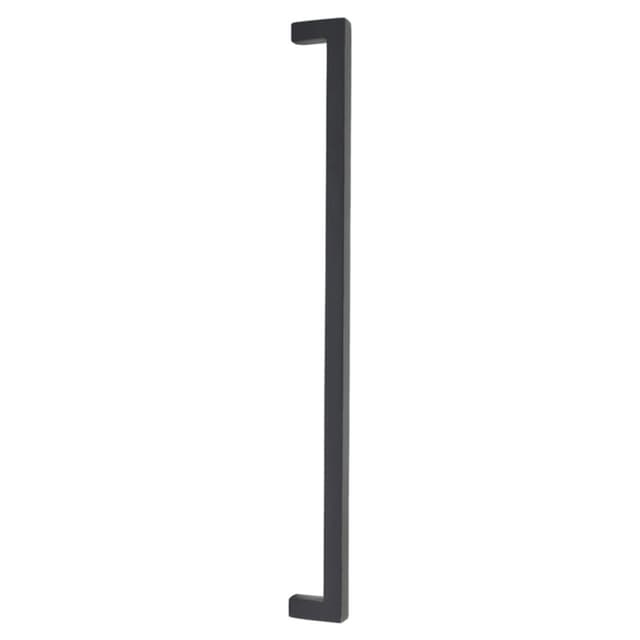 18" Rustic Modern Rectangular Back to Back Mounting Appliance Pull, Flat Black Bronze