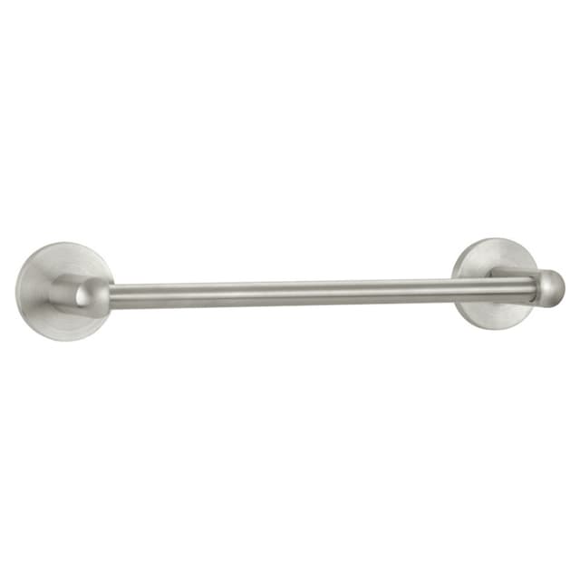 30" #2 Rosette Towel Bar, Stainless Steel