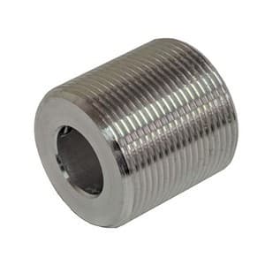1-5/16" Diameter Threaded Plug, Polished Chrome Finish