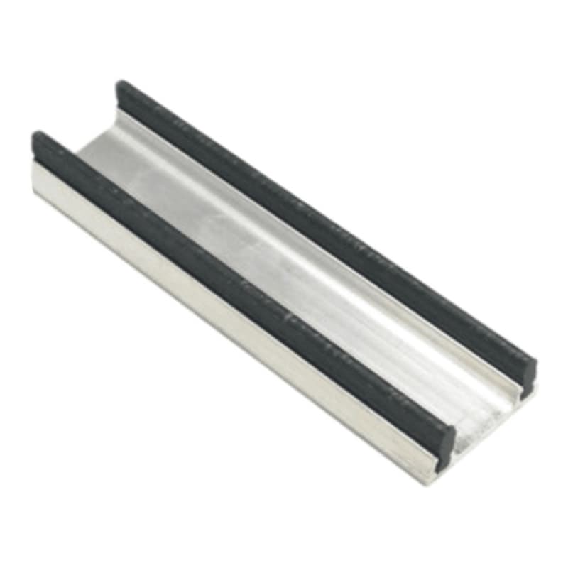 3/4" x 144" Lower Sliding Door Track, Clear Anodized Finish
