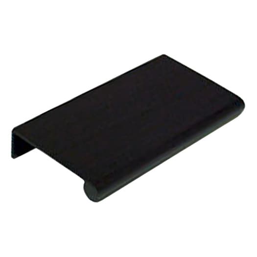 2" Edge Pull, Satin Black Anodized, 4" Length