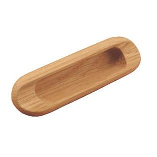 4-3/32" Wood Recessed Pull, Unfinished Oak