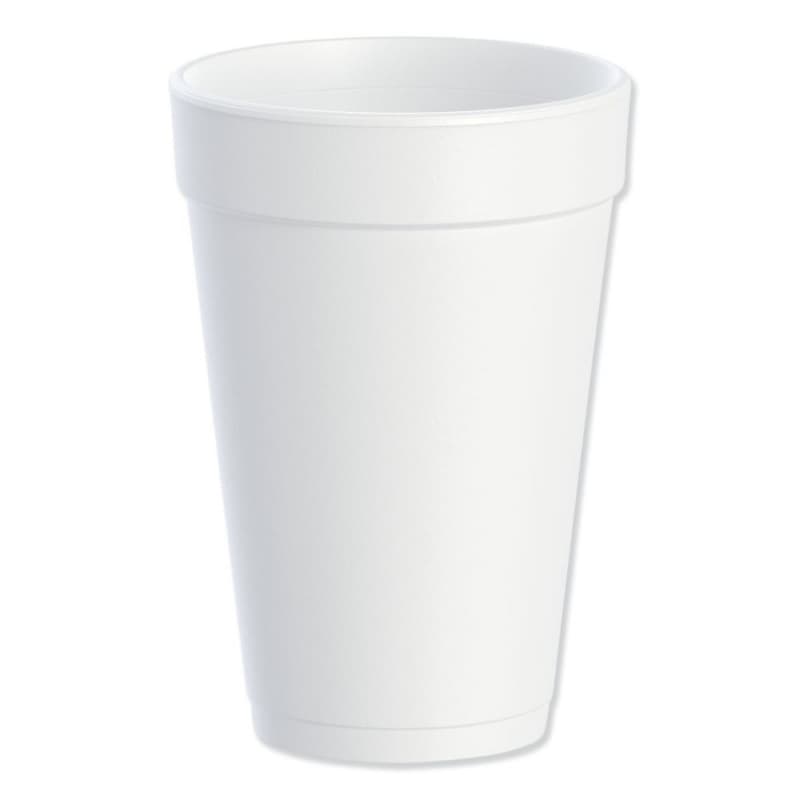 Dart Insulated Foam Drink Cup, 16 oz, White (1000/Box)