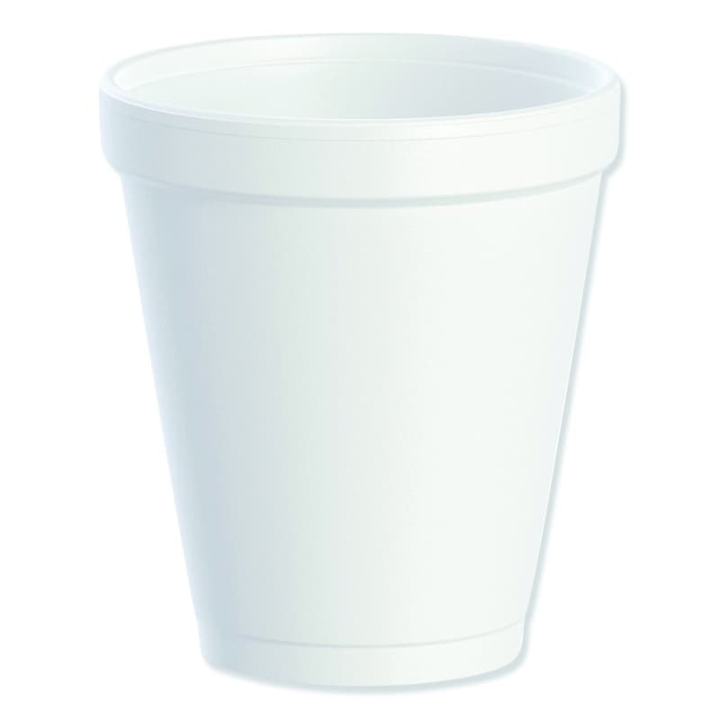 Dart Insulated Foam Drink Cup, 8 oz, White (1000/Box)