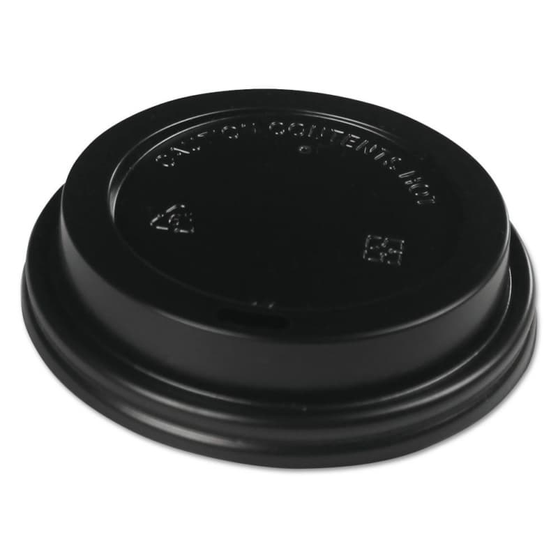Boardwalk Polystyrene Hot Cup Lid, Black