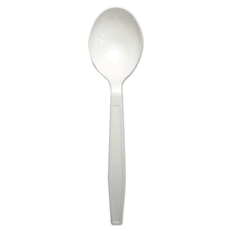 Boardwalk Heavyweight Polypropylene Cutlery Spoon, White (1000/Box)