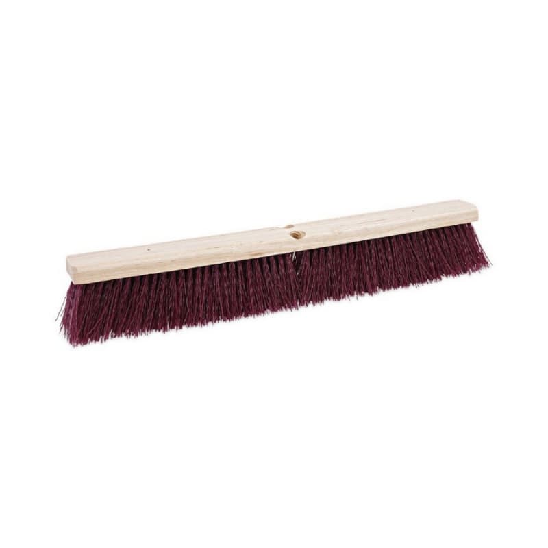 Boardwalk 24" x 3-1/2" Floor Brush Head with Stiff Polypropylene Bristles, Maroon