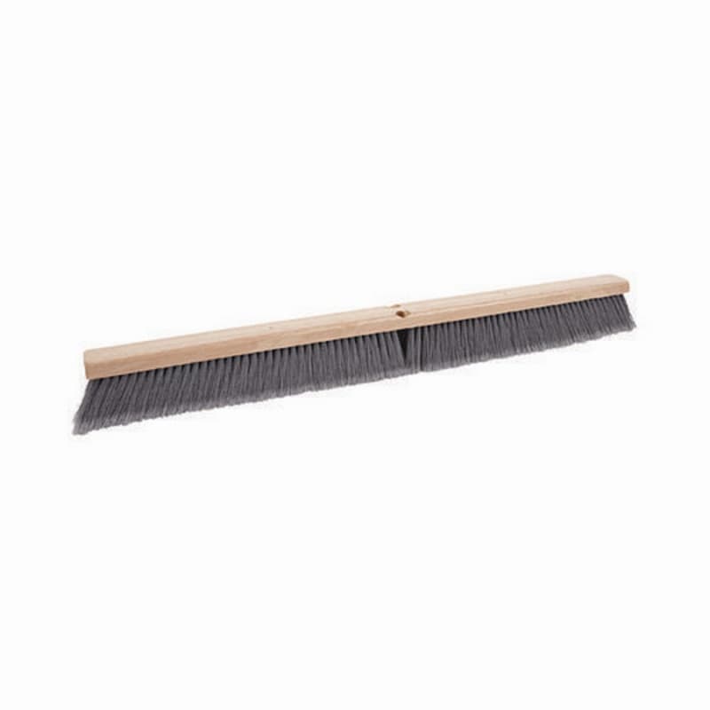 Boardwalk 36" x 3" Floor Brush Head with Flagged Polypropylene Bristles, Gray