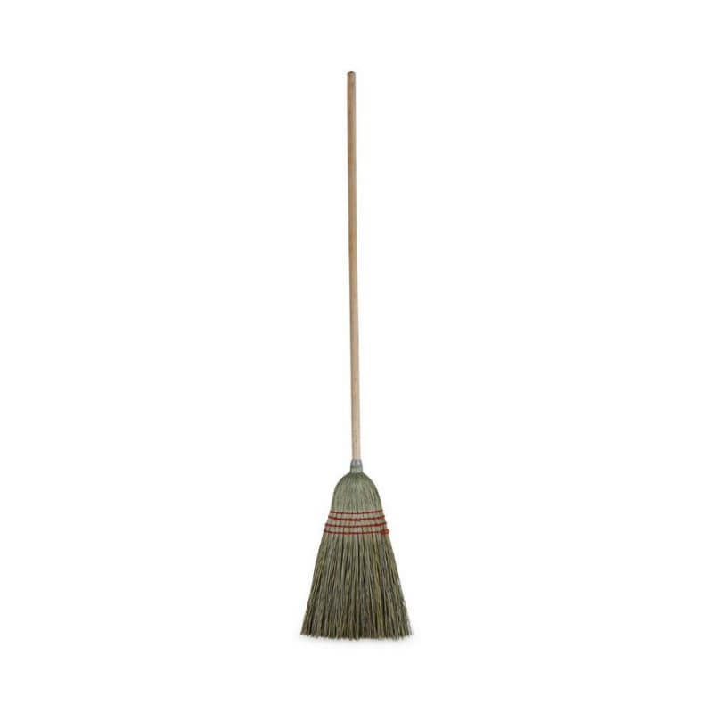Boardwalk 55" Mixed Fiber Maid Broom with Fiber Bristles, Natural