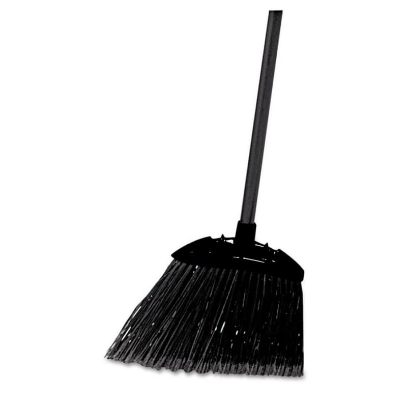 Rubbermaid 35" Angled Lobby Broom with Poly Bristles/Handle, Black