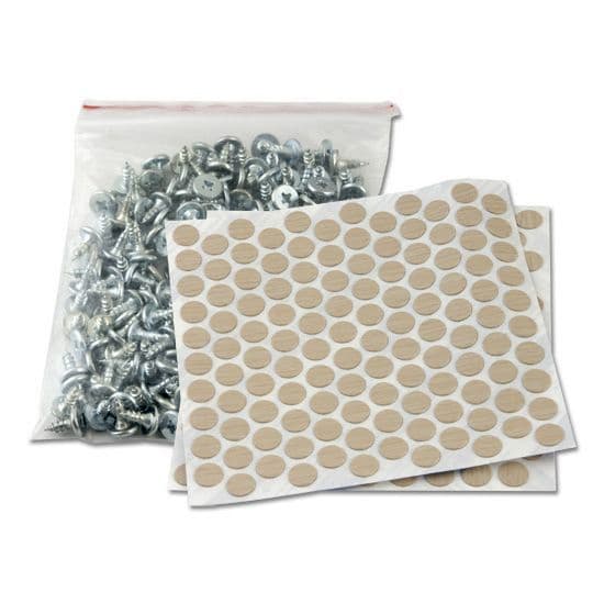 Screws and Cap for Metal Kolbe Korners White, Pack of 50