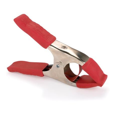 2-1/2" 3-Way Spring Clamp with Protective Tip and Handle, 1-1/2" Throat Depth