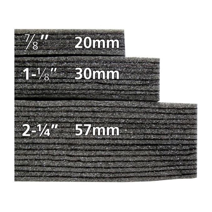 1-1/8" Kaizen Foam, Black