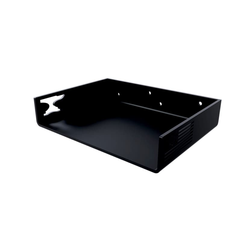 12" x 6" Floating Shelf Bracket for Concealed Box, Black