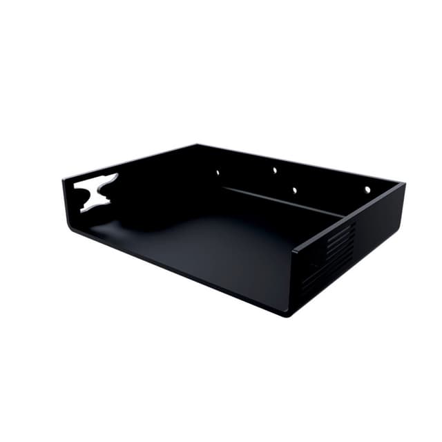 12" x 6" Floating Shelf Bracket for Concealed Box, Black