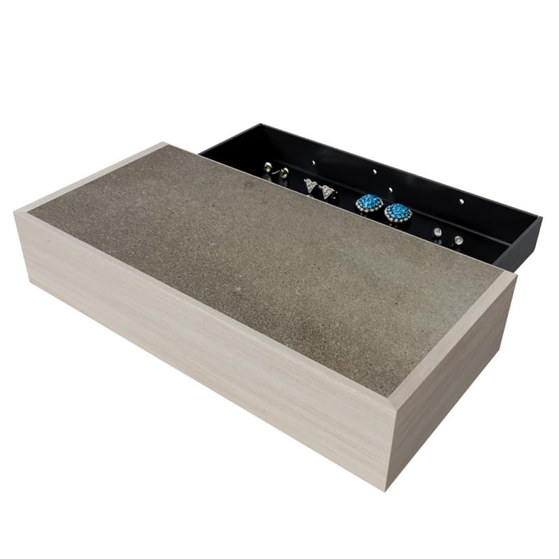 13-3/4" x 7-1/4" x 2-1/2" Concealed Storage Floating Shelf Kit, Paint Grade