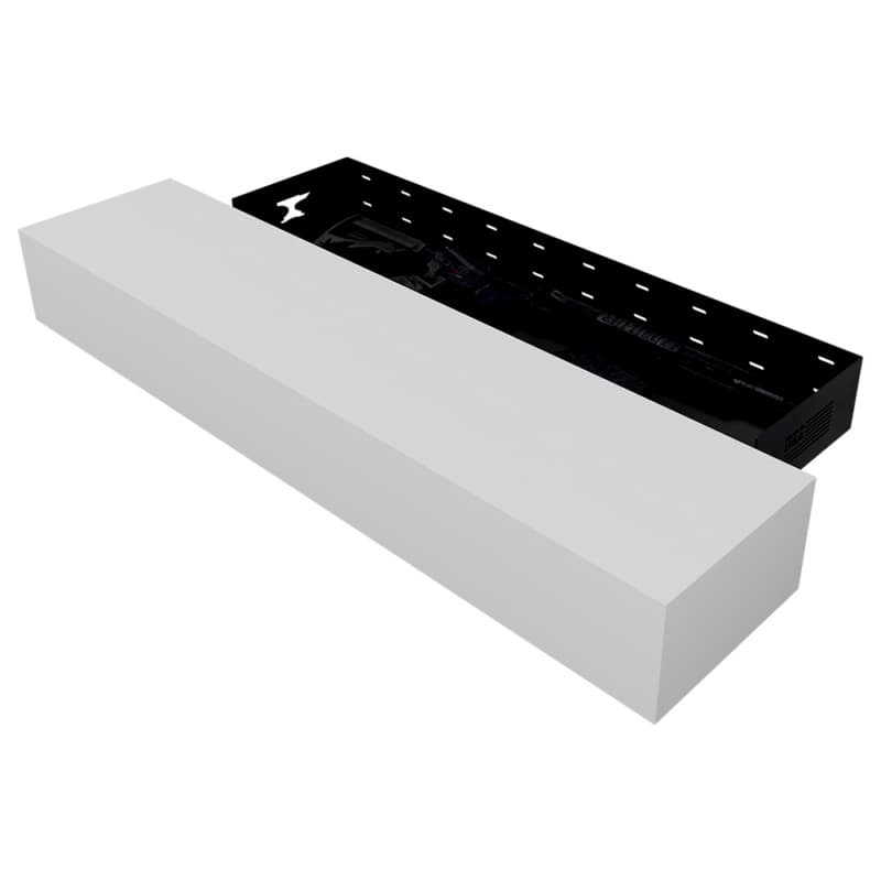 6-1/4" x 48" Concealment Fireplace Mantel Kit, White Finish