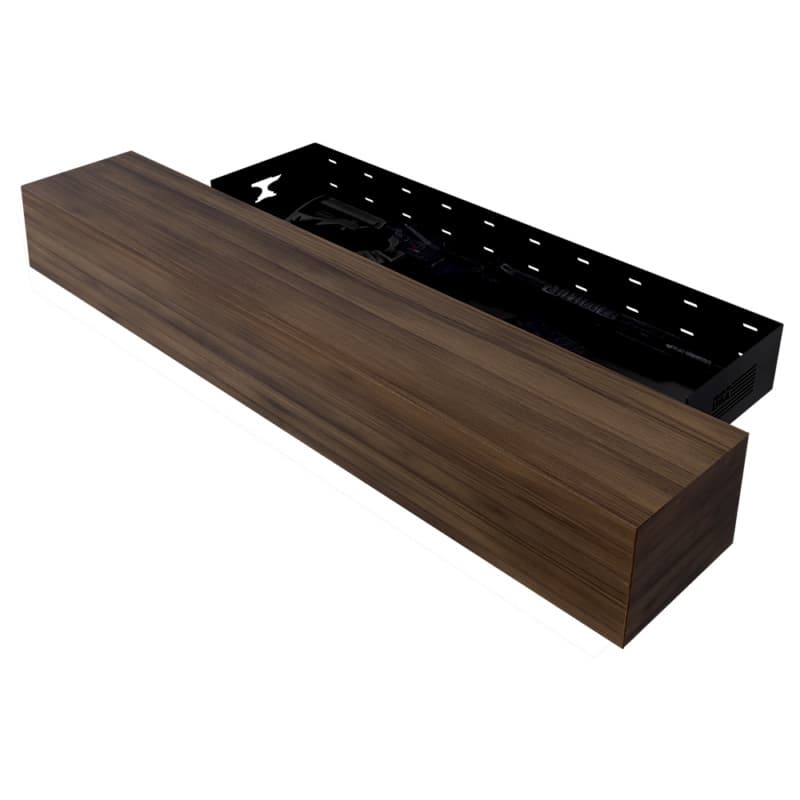 6-1/4" x 48" Concealment Fireplace Mantel Kit, Coffee Finish