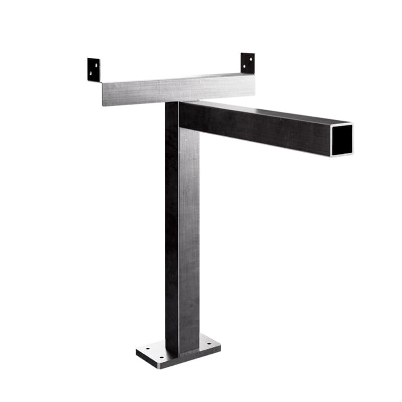 6" x 17-1/2" Americus Floating Bench Bracket, Steel