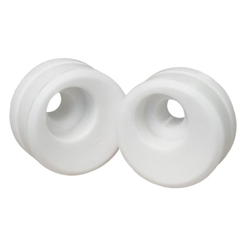 9/16" Euro Door Stop, White, 10/Pack