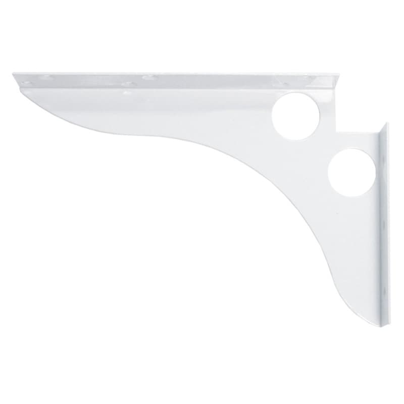 8" x 12" SpeedBrace Shelf Bracket, White Finish