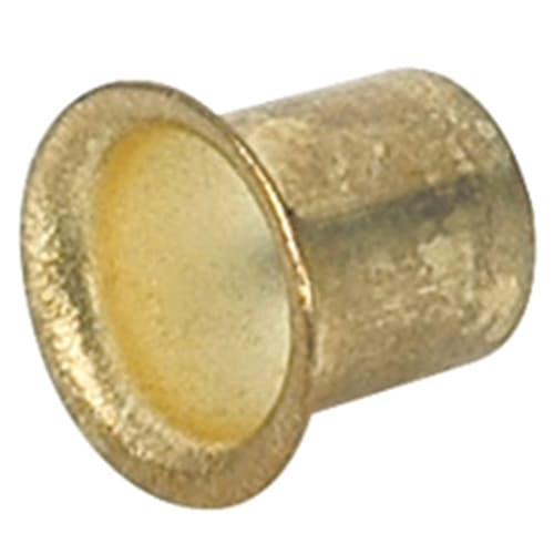 Steel Sleeve for 1/4" Shelf Support, Brass Finish