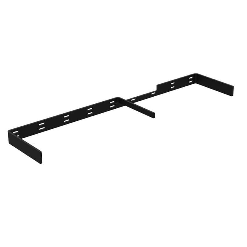 8" x 34-1/2" Extra-Large Floating Shelf Bracket, Black Finish