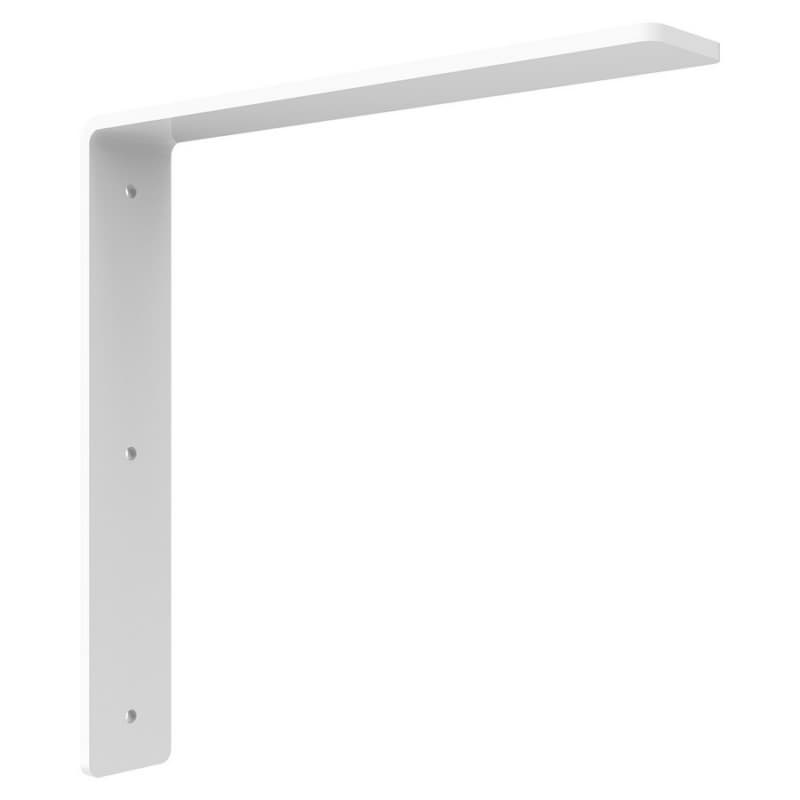 18" x 18" Freedom Hidden Countertop Bracket, Flat White Finish