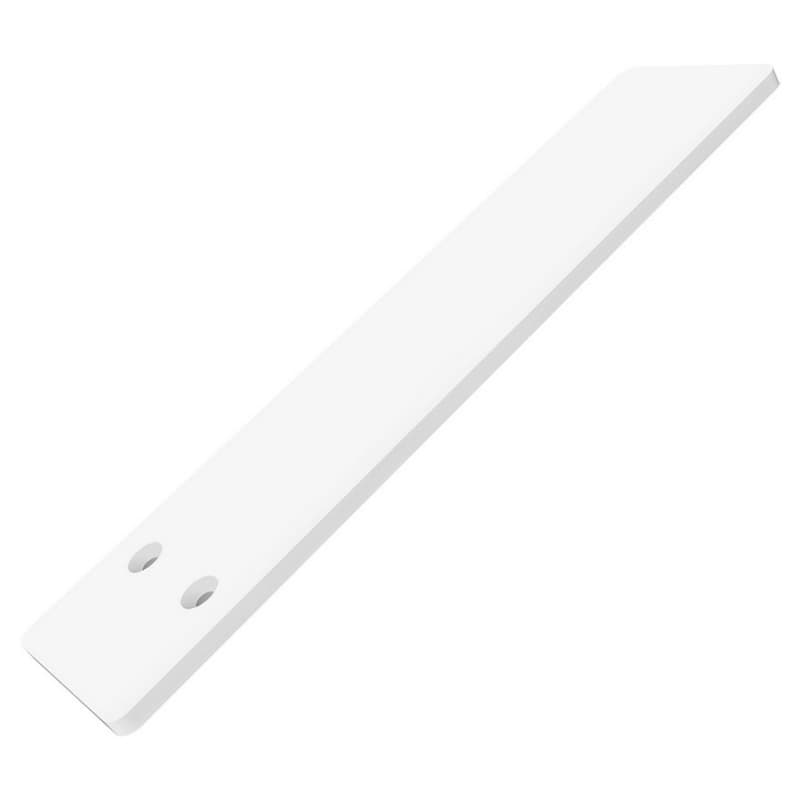 12" x 1/4" Liberty Hidden Countertop Support Plate, Flat White Finish