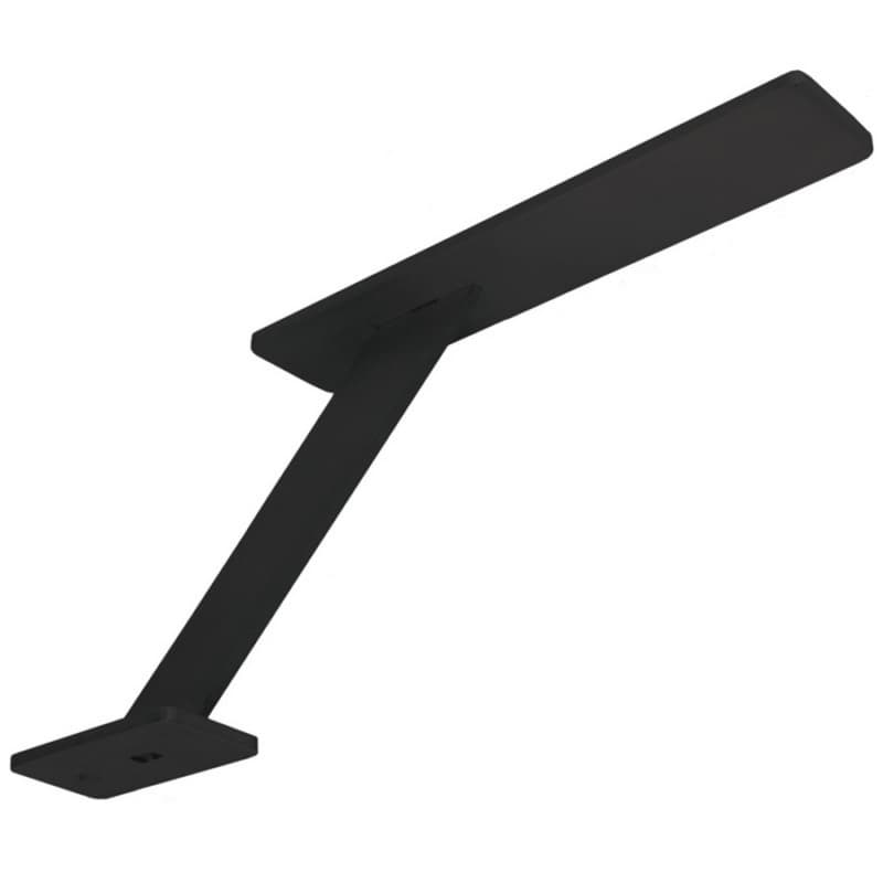 2" x 10" Enterprise Counter Mounted Support Bracket, Black Finish