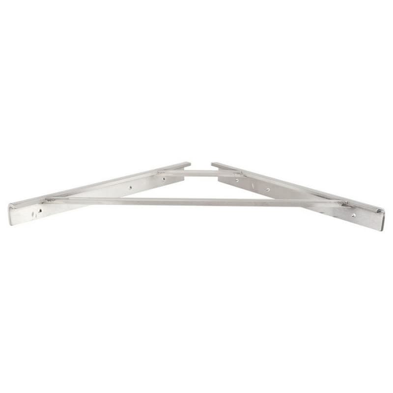 1/2" x 16" Cascata Shower Bench Bracket, Stainless Steel Finish