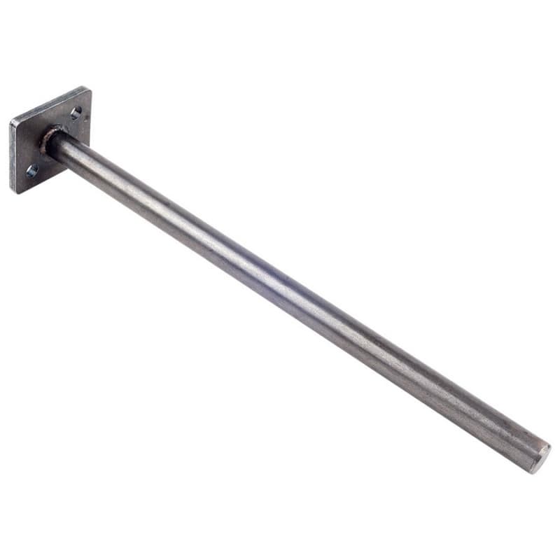 1-3/4" x 6" Floating Shelf Support Rod, Steel Finish