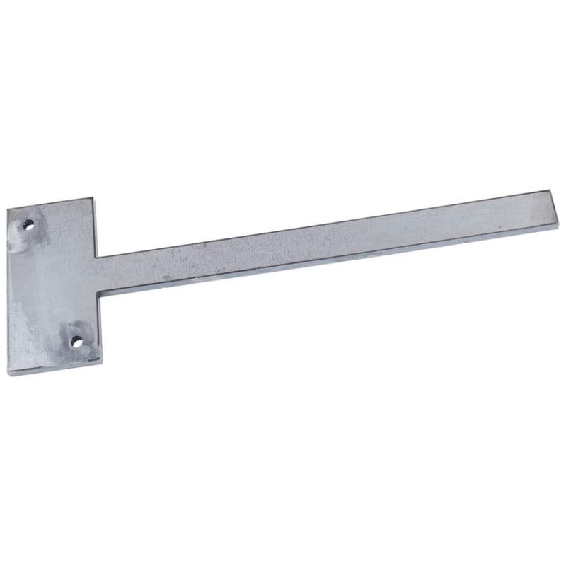 8" x 2" Stud Mount Shelf Bracket, Steel Finish