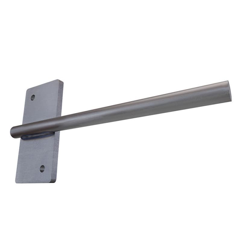 12" x 4" Stud Mount Shelf Rod, Steel Finish