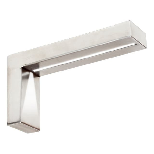 8" x 4" Lumiere Lighted Countertop Support, Stainless Steel Finish