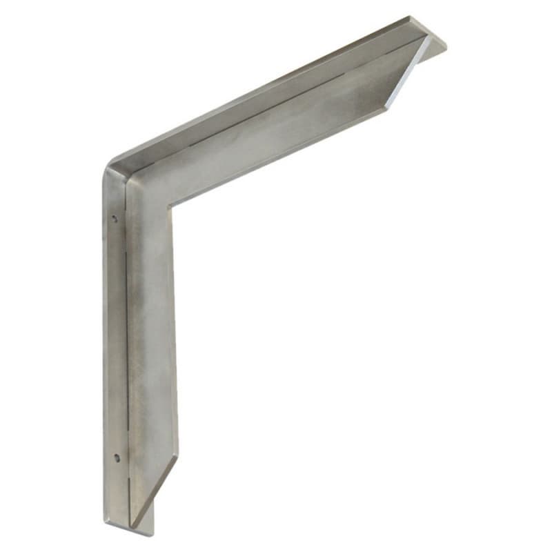 2" x 10" Streamline Countertop Bracket, Stainless Steel Finish