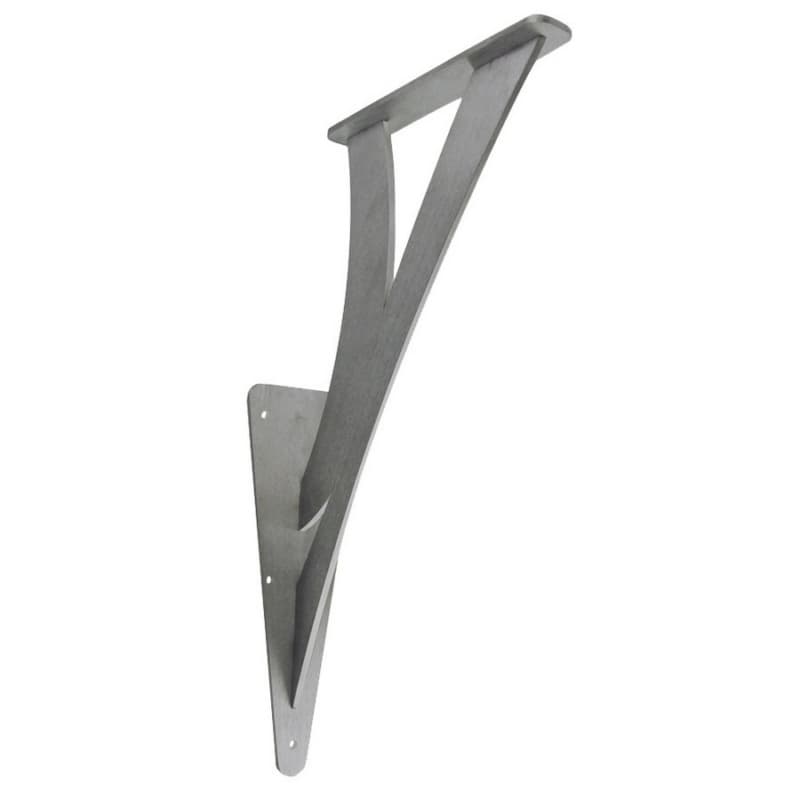 2" x 10" Valencia Bar Top Support, Stainless Steel Finish